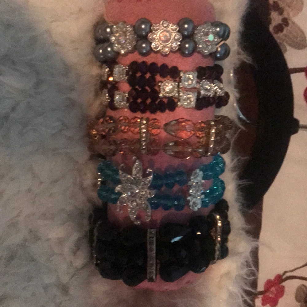 Hand made beautiful crystal bracelets.. $8 each .